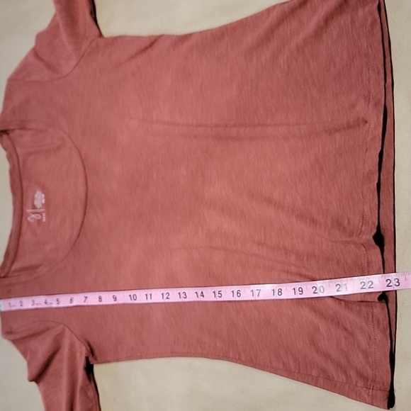 Joie Size XS Rust Colored Scoop Neck 3/4 Sleeve T Shirt Excellent Used Condition - Picture 8 of 10